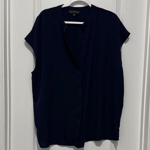 Eloquii Women's Dark Navy Blue Blouse 18